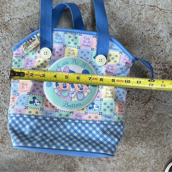 Vtg 90s Disney Babies Diaper Bottle Bag Mickey & Minnie Mouse Colorful Rare Med - Picture 14 of 16